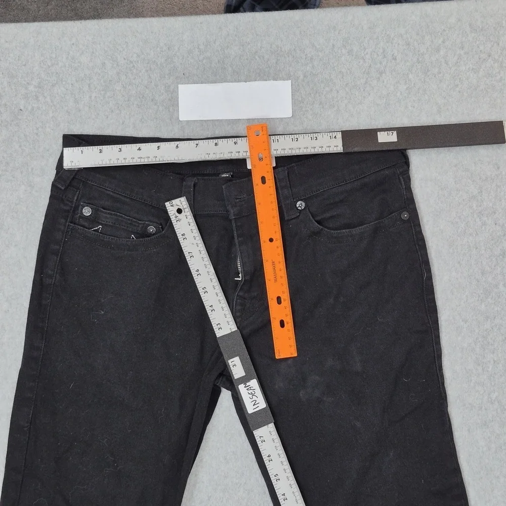 True Religion Men Jeans 34 Black Denim GENO Relaxed‎ Slim 31